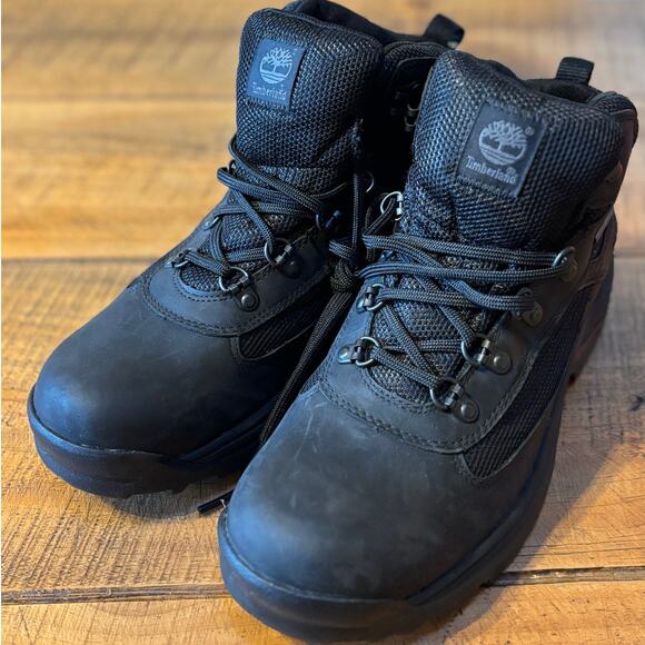 NEW Timberland Womens GORE-TEX Black Leather Work Outdoor Boots Size 10 - Picture 4 of 12